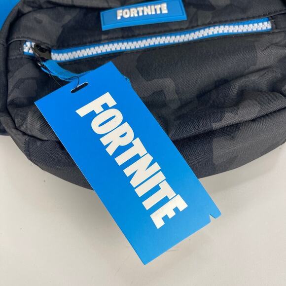 FORTNITE Multiplier NEW Waist Bag Black Blue Adjustable Functional Fanny Pack - Picture 3 of 10